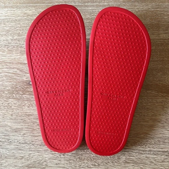 Givenchy Slide Sandal Red Size 39 - Picture 3 of 8